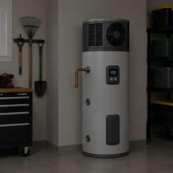 $160 Rebate on Heat Pump Water Heaters (56 Gallons or More)